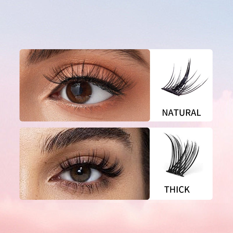 Luxe Lash DIY Kit: 240 Pieces, Natural & Thick Styles, 8-16mm, Complete Tool Set