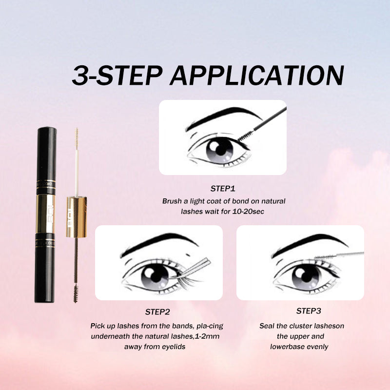 Luxe Lash DIY Kit: 240 Pieces, Natural & Thick Styles, 8-16mm, Complete Tool Set