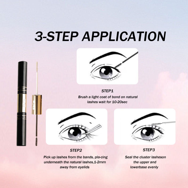 Luxe Lash DIY Kit: 240 Pieces, Natural & Thick Styles, 8-16mm, Complete Tool Set